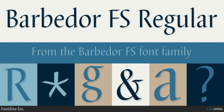 Barbedor FS font preview