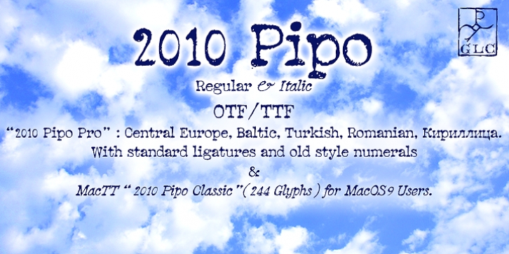 2010 Pipo font preview