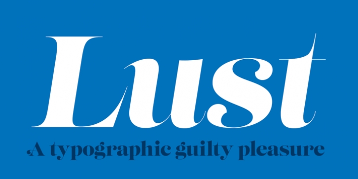 Lust font preview