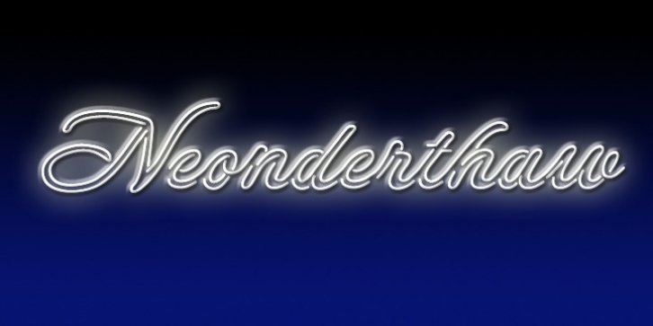 Neonderthaw font preview