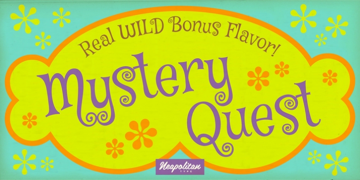 Mystery Quest Pro font preview