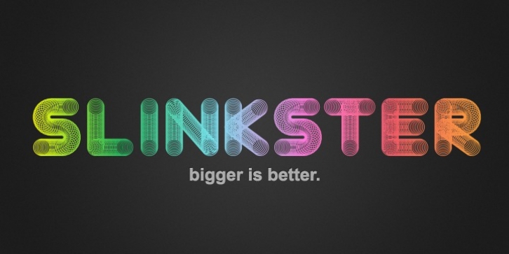 Slinkster font preview