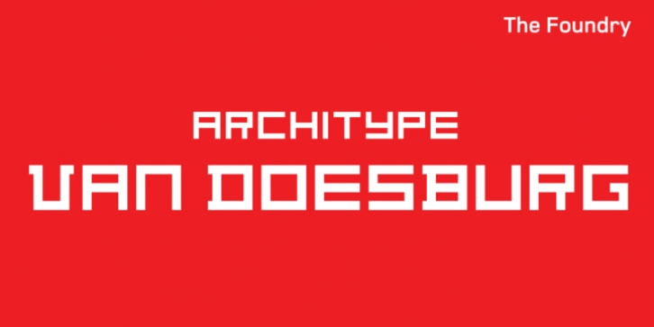 Architype Van Doesburg font preview