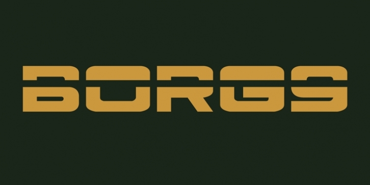Borg Nine font preview