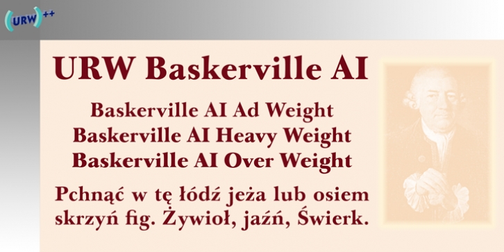 URW Baskerville AI font preview