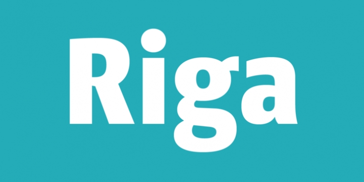 Riga font preview