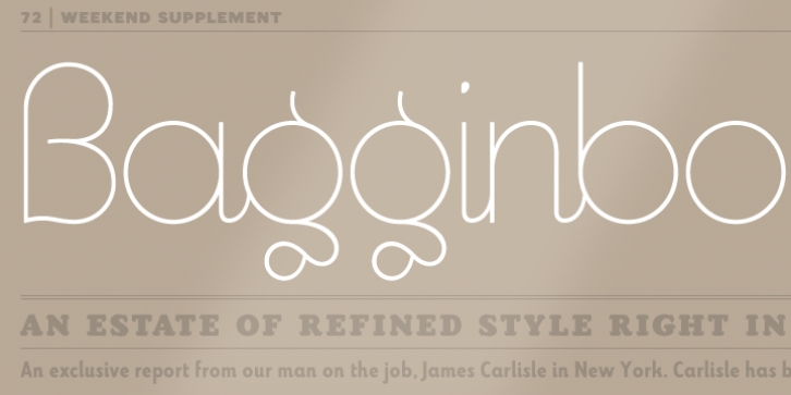Bisque font preview
