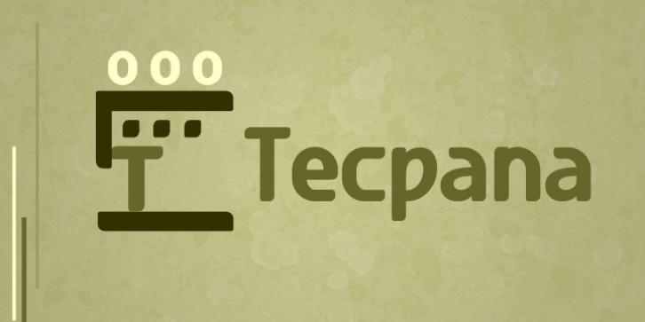 Tecpana font preview