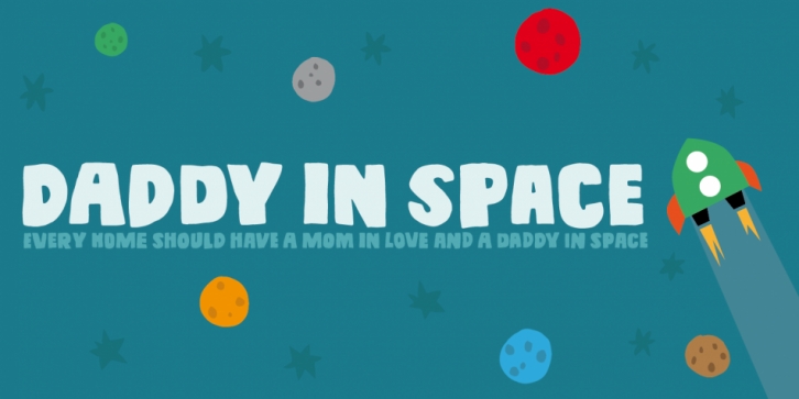 Daddy In Space font preview