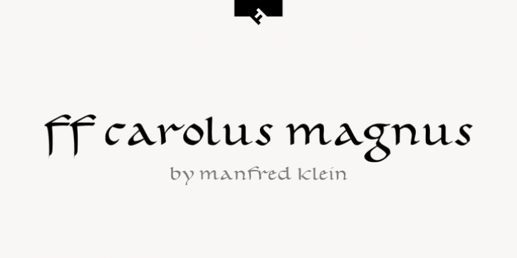 FF Carolus Magnus font preview