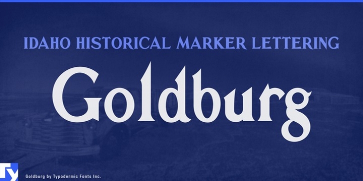 Goldburg font preview