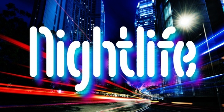 Nightlife font preview