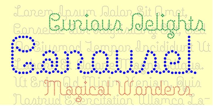 Carousel font preview