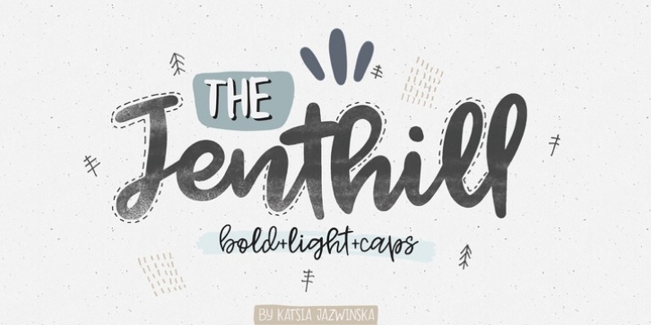 Jenthill font preview