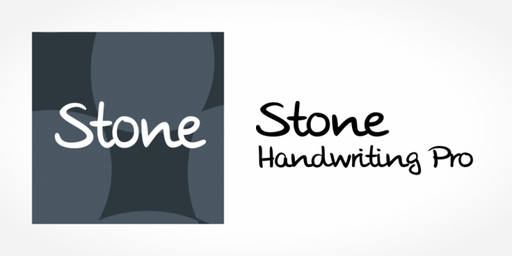 Stone Handwriting Pro font preview