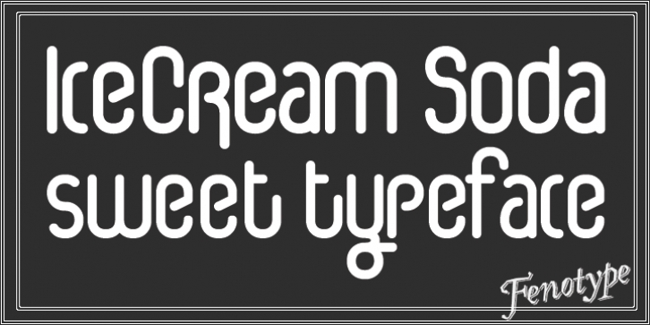 Ice Cream Soda font preview