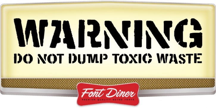 WARNING font preview