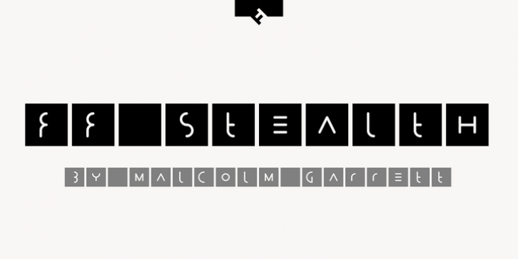 FF Stealth font preview
