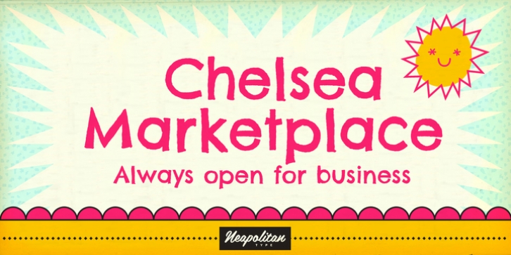Chelsea Market Pro font preview