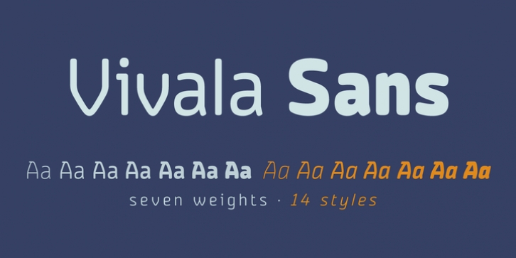 Vivala Sans Round font preview
