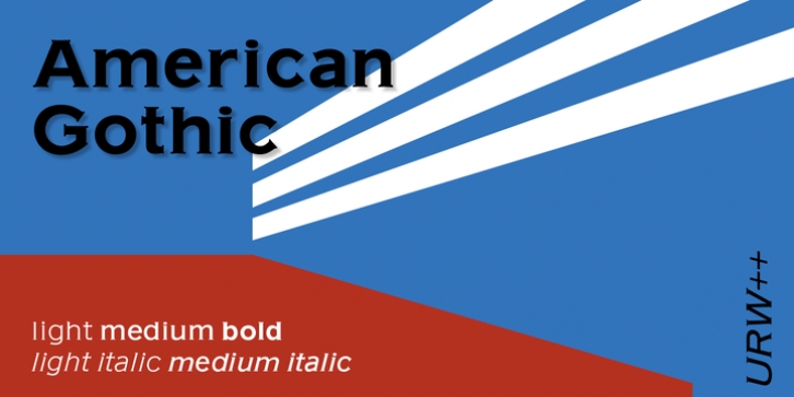 American Gothic font preview