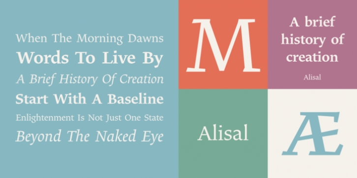 Alisal font preview