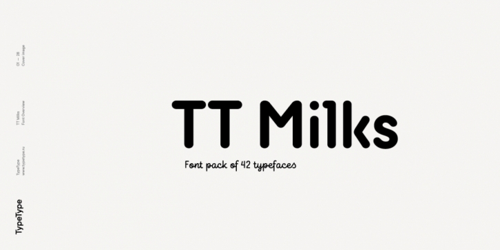 TT Milks font preview