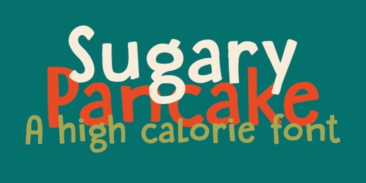 Sugary Pancake font preview