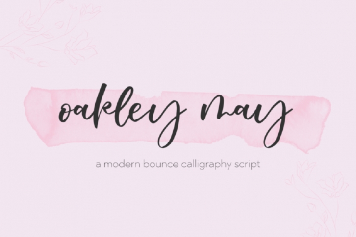 Oakley May font preview