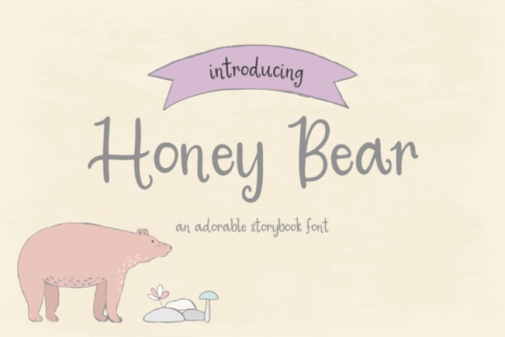 Honey Bear font preview