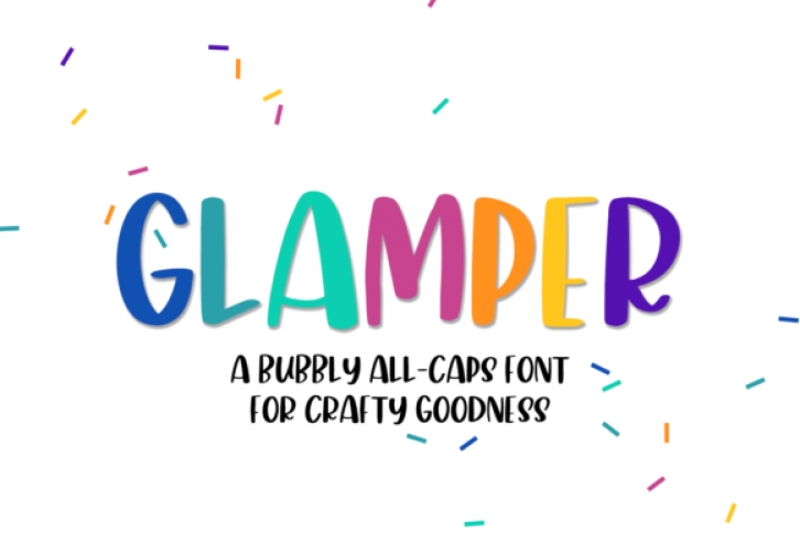 Glamper font preview