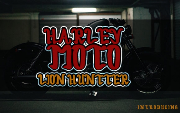 Harley Moto font preview