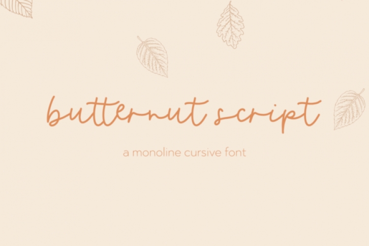Butternut font preview
