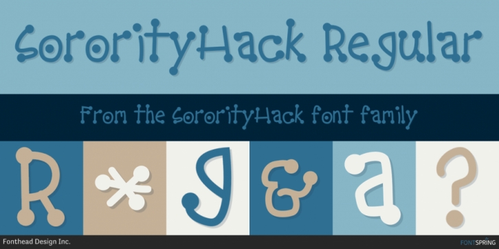 SororityHack font preview