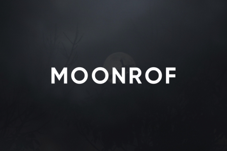 Moonrof font preview