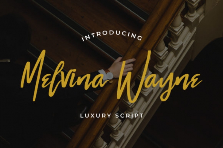Melvina Wayne font preview
