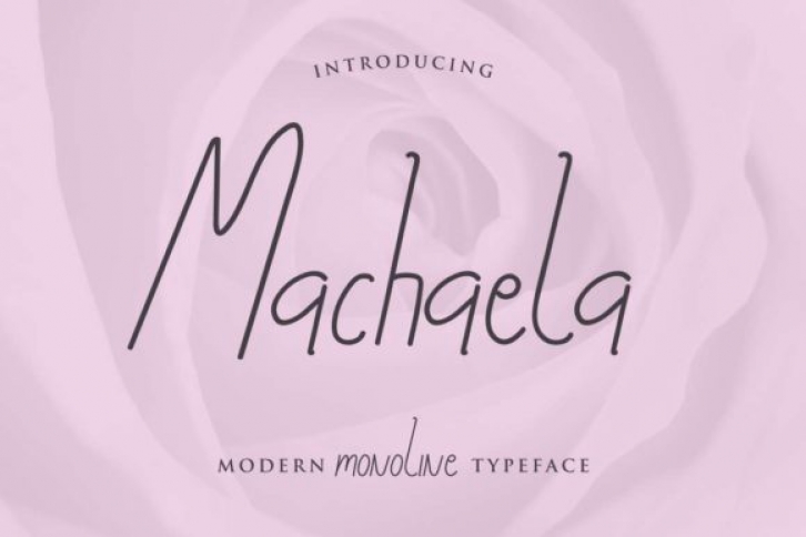 Machaela font preview