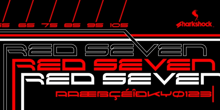 Red Seven font preview