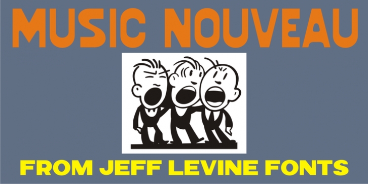 Music Nouveau JNL font preview