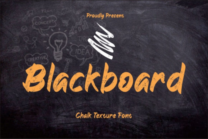 Blackboard font preview