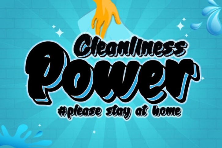 Cleanliness Power font preview