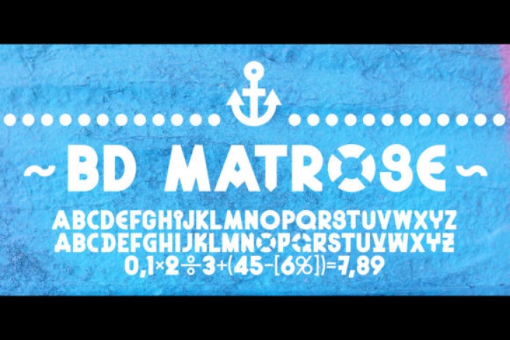 BD Matrose font preview