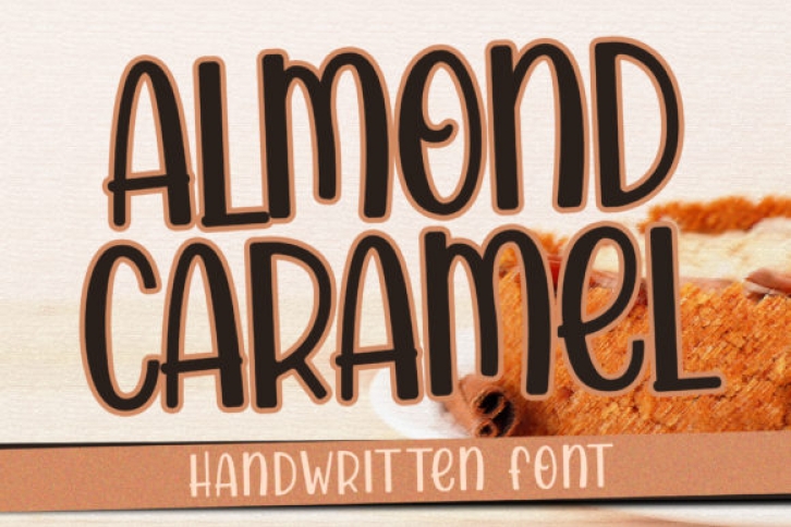 Almond Caramel font preview