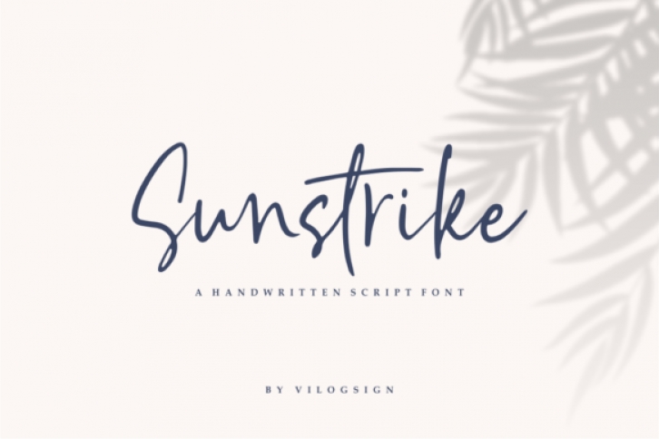 Sunstrike font preview