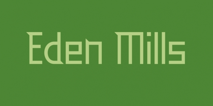 Eden Mills font preview