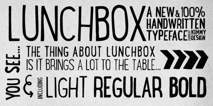 LunchBox font preview