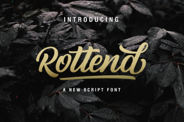 Rottend font preview