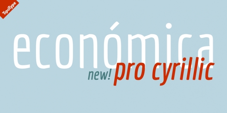 Economica Cyrillic PRO font preview