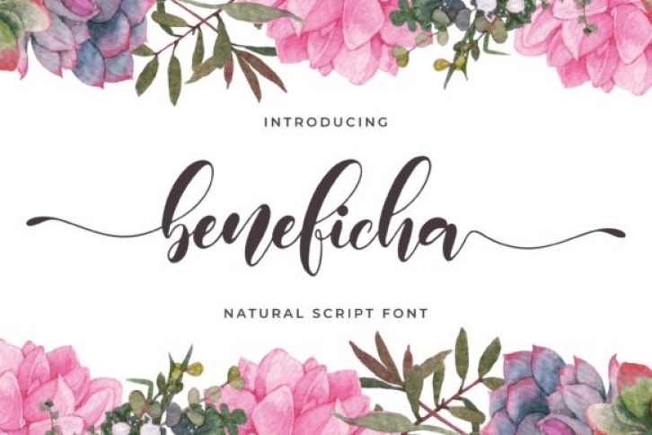 Beneficha font preview