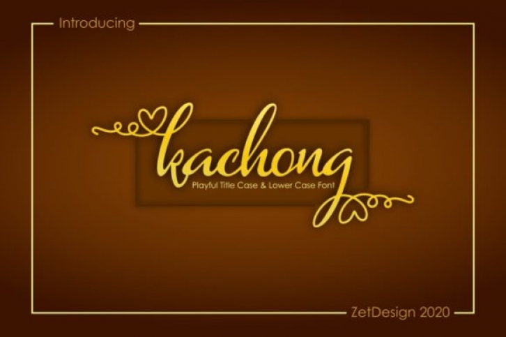 Kachong font preview